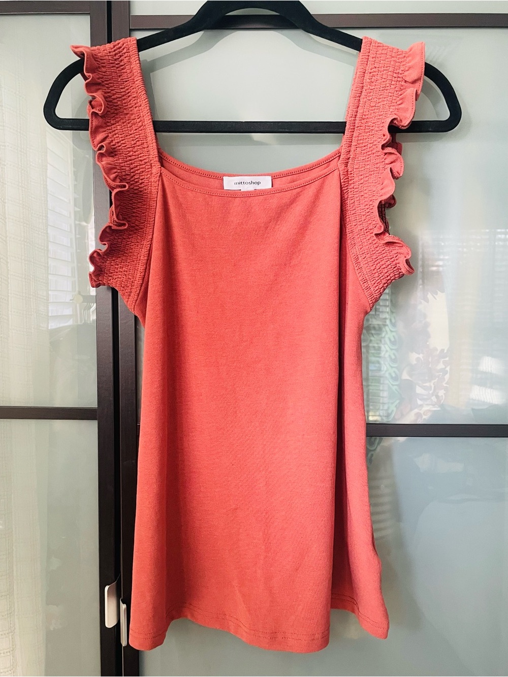 Make An Offer✌️ mittoshop mauve Ruffle Sleeve Tank